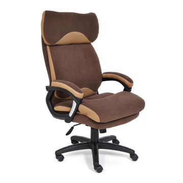 Фотография товара: Кресло DUKE флок/ткань, коричневый/бронза, 6/TW-21