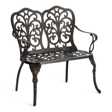 Скамья Secret De Maison Symphonie сплав металла/алюминий, бронза/bronze, 95х56х92см