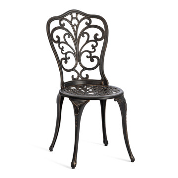 Стул Secret De Maison Mozart алюминиевый сплав, 53х41х89см, бронза/bronze