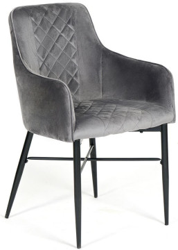 Фотография товара: Кресло FORZA (mod.5175-2) / 1 шт. в упаковке металл/вельвет, 58 x 59,5 x 88 см, серый/черный, G062-40