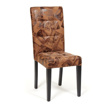 Стул DITTA Бук, 1010*650*440, ножки: wenge, ткань: коричневый  (mega office 34)