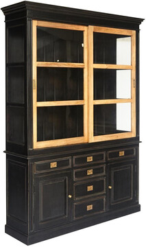 Фотография товара: Буфет Secret de Maison BLACK LABEL (мод. WA-0021N) дерево акация, манго, мдф, 166х48х230 см, черный/натуральный