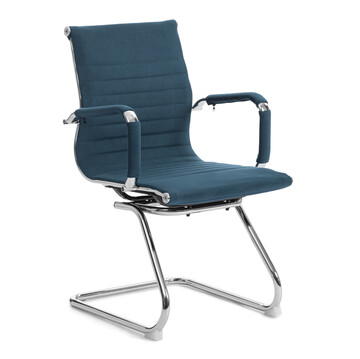 Фотография товара: Кресло Urban S/Урбан С (на полозьях) велюр, синий, 32